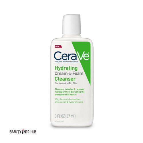 CeraVe Hydrating Cream-to-Foam Cleanser Normal to Dry Skin 87ml (3oz)
